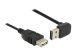 DELOCK Kabel EASY USB 2.0-A oben/unten gewinkelt Stecker > USB 2.0-A Buchse 1 m