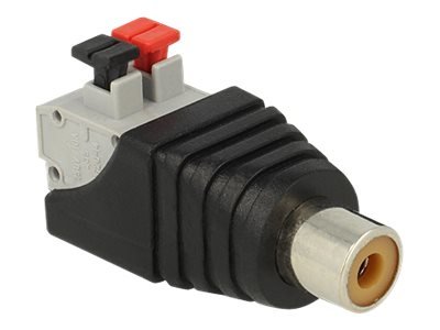 DELOCK Adapter Terminalblock mit Drucktaste > Cinch Buchse