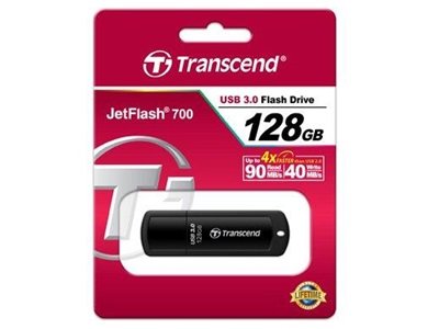 TRANSCEND 128GB JETFLASH 700 USB 3.0 black