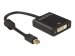 DELOCK Adapterkabel mini DisplayPort 1.2 Stecker > DVI 24+5 Buchse schwarz 4K Aktiv