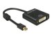 DELOCK Adapterkabel mini DisplayPort 1.2 Stecker > DVI 24+5 Buchse schwarz 4K Passiv