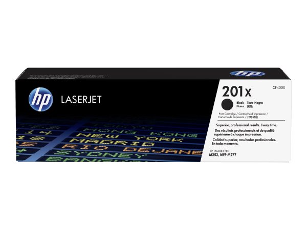 HP 201X original Toner cartridge CF400X black 2.800 pages high capacity