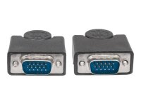 MANHATTAN SVGA Monitorkabel HD15 Stecker auf HD15 Stecker 1,8 m schwarz