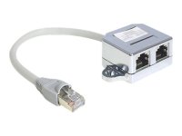 DELOCK Adapter RJ45 Port Doppler 1xSt->2xBu 1xEthernet...