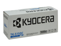 KYOCERA TK-5150C Toner cyan für 10.000 Seiten gem. ISO/IEC 19752 inkl. Resttonerbehälter