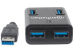 MANHATTAN USB 3.0 Hub 4 Ports Stromversorgung ueber USB Schwarz Abwaertskompatibel zu USB 2.0 und 1.1 Geraeten