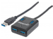 MANHATTAN USB 3.0 Hub 4 Ports Stromversorgung ueber USB Schwarz Abwaertskompatibel zu USB 2.0 und 1.1 Geraeten