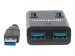 MANHATTAN USB 3.0 Hub 4 Ports Stromversorgung ueber USB oder Netzteil Schwarz Abwaertskompatibel zu USB 2.0 und 1.1 Geraeten