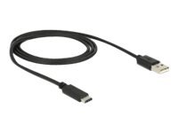 DELOCK Kabel USB Type-C 2.0 Stecker > USB 2.0 A Stecker 1,0 m schwarz