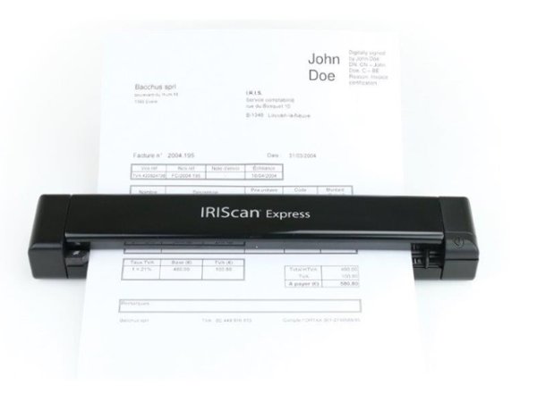 IRIS IRISCan Express 4 - portabler A4 Einzelblatt Farbscanner 8ppm 300/600/1200 DPI USB TWAIN - Win/Mac