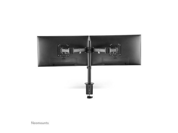 NEOMOUNTS SELECT Monitor Dual-Deskmount Tischhalter 25-68,6cm 10-27Zoll 2x8kg Höhe 0-40cm Neigen Rotieren Schwenken schwarz