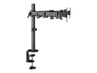 NEOMOUNTS SELECT Monitor Dual-Deskmount Tischhalter 25-68,6cm 10-27Zoll 2x8kg Höhe 0-40cm Neigen Rotieren Schwenken schwarz