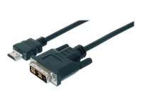 ASSMANN HDMI zu DVI-D 18+1 Anschlusskabel 2m schwarz bulk...