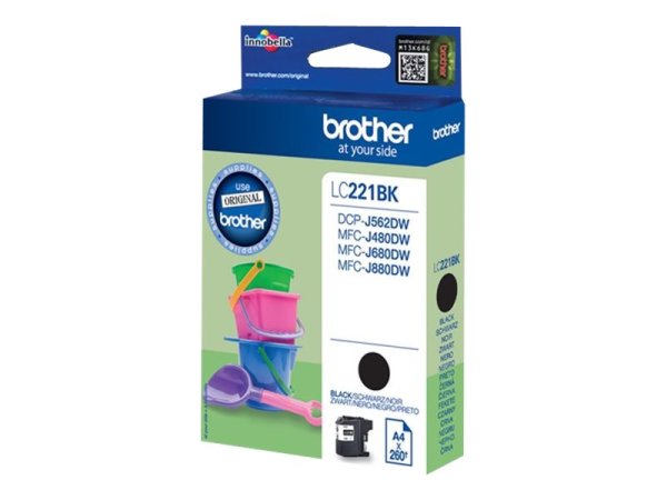 BROTHER LC221BK ink black 300 pages