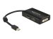 DELOCK Adapterkabel mini DisplayPort Stecker > 1 x DisplayPort + 1 x HDMI + 1 x DVI 24+1 schwarz