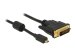 DELOCK Kabel Micro HDMI D Stecker > DVI 24+1 Stecker 1 m