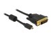 DELOCK Kabel Micro HDMI D Stecker > DVI 24+1 Stecker 2 m