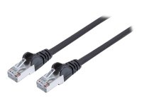 INTELLINET Netzwerkkabel Cat6 S/FTP LS0H 1m Schwarz RJ-45 Stecker / RJ-45 Stecker Vergoldete Kontakte