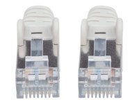 INTELLINET Netzwerkkabel Cat6 S/FTP CU LS0H 5,0m Grau RJ-45 Stecker / RJ-45 Stecker Vergoldete Kontakte