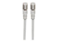 INTELLINET Netzwerkkabel Cat6 S/FTP CU LS0H 5,0m Grau RJ-45 Stecker / RJ-45 Stecker Vergoldete Kontakte