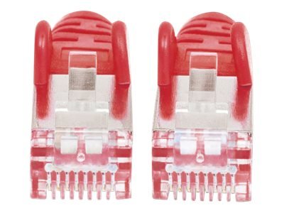 INTELLINET Netzwerkkabel Cat6 S/FTP LS0H 1m Rot RJ-45 Stecker / RJ-45 Stecker Vergoldete Kontakte