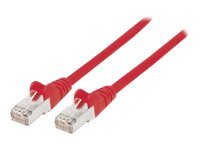 INTELLINET Netzwerkkabel Cat6 S/FTP LS0H 1m Rot RJ-45 Stecker / RJ-45 Stecker Vergoldete Kontakte