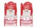 INTELLINET Netzwerkkabel Cat6 S/FTP LS0H 1m Rot RJ-45 Stecker / RJ-45 Stecker Vergoldete Kontakte