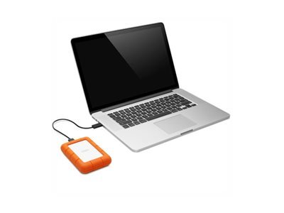 LACIE RUGGED MINI drive 4TB Shock/ rain/ pressure resistant USB3.0 6,4cm 2,5Zoll Orange