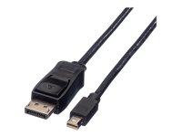 VALUE DisplayPort Kabel DP ST - Mini DP ST schwarz 2m