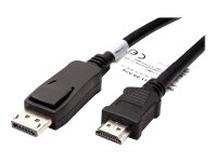 VALUE DisplayPort Kabel DP - HDTV ST/ST schwarz 1m