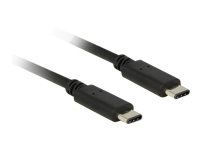 DELOCK Kabel USB 2.0 USB Type-C Stecker > USB Type-C Stecker 0,5 m schwarz