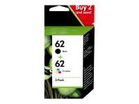 HP 62 original Ink cartridge N9J71AE Combo 2-Pack Standard Capacity Black and Colour cartridge