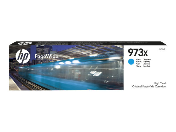 HP 973X original high yield cyan PageWide cartridge F6T81AE