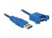 DELOCK Kabel USB 3.0 A Stecker > USB 3.0 A Buchse zum Einbau 1 m