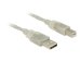 DELOCK Kabel USB 2.0 A Stecker > USB 2.0 B Stecker transparent 3m