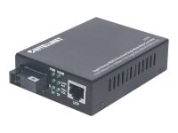 INTELLINET Gigabit Ethernet WDM bidirektionaler Single Mode Medienkonverter 10/100/1000Base-TX auf 1000Base-LX (SC)