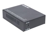 INTELLINET Gigabit Ethernet WDM bidirektionaler Single Mode Medienkonverter 10/100/1000Base-TX auf 1000Base-LX (SC)