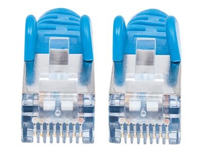 INTELLINET Netzwerkkabel Cat6 S/FTP CU LS0H 0,5 m Blau RJ-45 Stecker / RJ-45 Stecker Vergoldete Kontakte