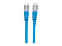 INTELLINET Netzwerkkabel Cat6 S/FTP CU LS0H 0,5 m Blau RJ-45 Stecker / RJ-45 Stecker Vergoldete Kontakte