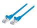 INTELLINET Netzwerkkabel Cat6 S/FTP CU LS0H 0,5 m Blau RJ-45 Stecker / RJ-45 Stecker Vergoldete Kontakte