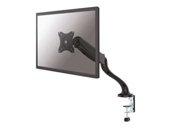 NEOMOUNTS D500BLACK DeskMount 10-30inch max 6kg VESA75-100 Grommet/Clamp FullMotion Gasspring Height 8-41