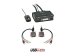 LINDY DVI KVM Switch 2 Port USB 2.0 Audio Compact USB 2.0 Audio/Mikrofon