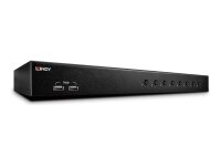 LINDY KVM Switch Pro USB Audio DVI-I 8 Port. 48,26cm 19 Zoll, 8 Port, USB 2.0 + DVI-I + Audio