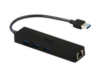 I-TEC USB 3.0 Slim HUB 3 Port mit Gigabit Ethernet...