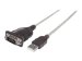 MANHATTAN USB RS232 Seriell Konverter Verbindet ein serielles Geraet mit dem USB Port FTDI FT232RL-Chipsatz 0,45 m Polybag