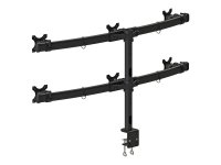 NEOMOUNTS FPMA-D700D6 Desk Mount Clamp für Flatscreens 6x48,26-68,5cm 19-27Zoll 50kg VESA 75x75/100x100mm dreh-schwenk-ki