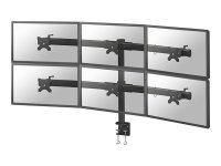 NEOMOUNTS FPMA-D700D6 Desk Mount Clamp für Flatscreens 6x48,26-68,5cm 19-27Zoll 50kg VESA 75x75/100x100mm dreh-schwenk-ki