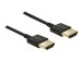 DELOCK Kabel High Speed HDMI mit Ethernet - HDMI-A Stecker > HDMI-A Stecker 3D 4K 4,5 m Aktiv Slim Premium