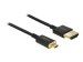 DELOCK Kabel High Speed HDMI mit Ethernet - HDMI-A Stecker > HDMI Micro-D Stecker 3D 4K 1 m Slim Premium