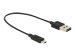 DELOCK Kabel EASY-USB 2.0 Typ-A Stecker > EASY-USB 2.0 Typ Micro-B Stecker schwarz 20 cm